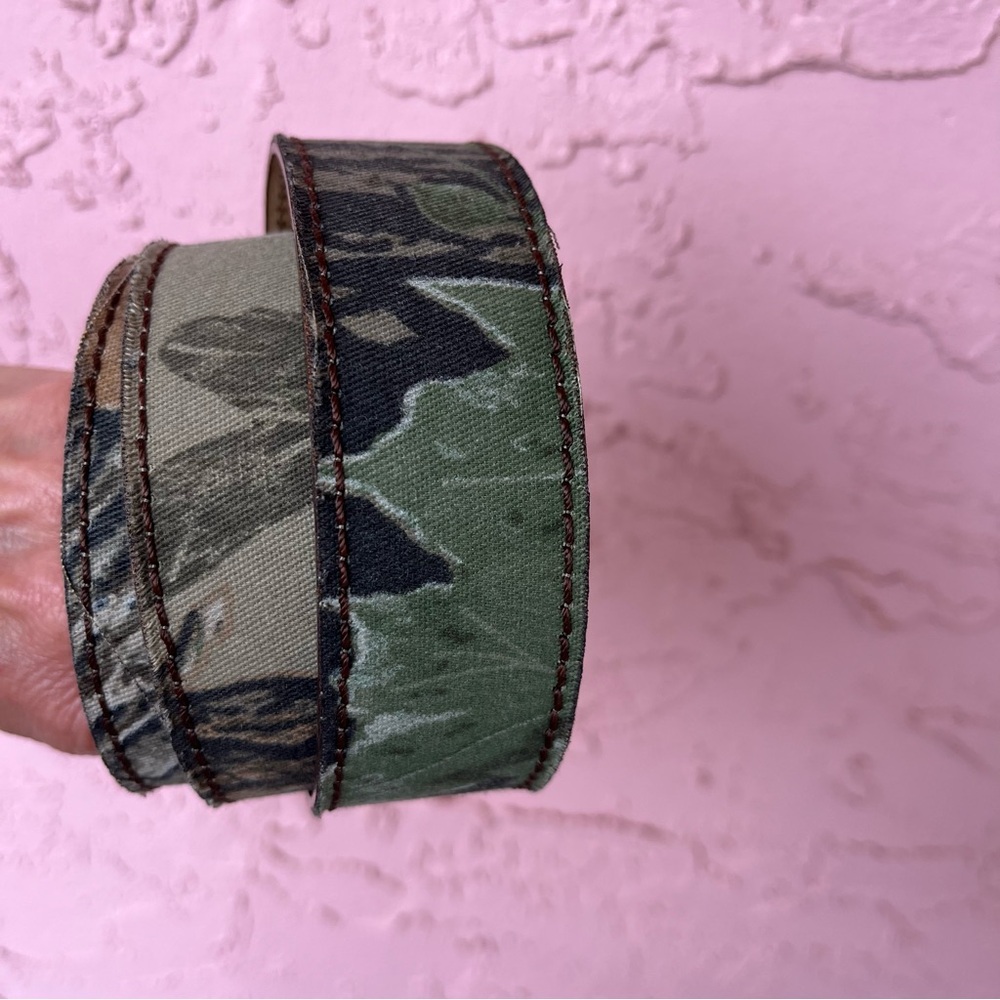 Cotton Twill Camo Belt Texas USA Green Western Adult Size 32/36